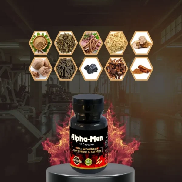 Alpha-Men Power Capsules – Ayurvedic Strength & Stamina Booster (15 Capsules) - Image 3